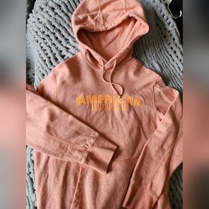 American Eagle Mens Orange Hoodie L